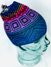 Purple Blue Aztec Head Covering